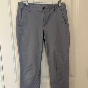 Banana Republic Grey Stretch Chino, Size 4 Petite